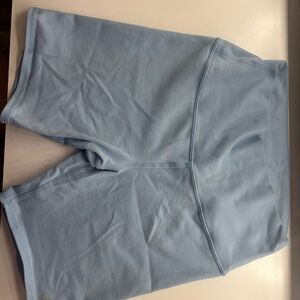 ALO Yoga Light Blue 5inch Biker Shorts